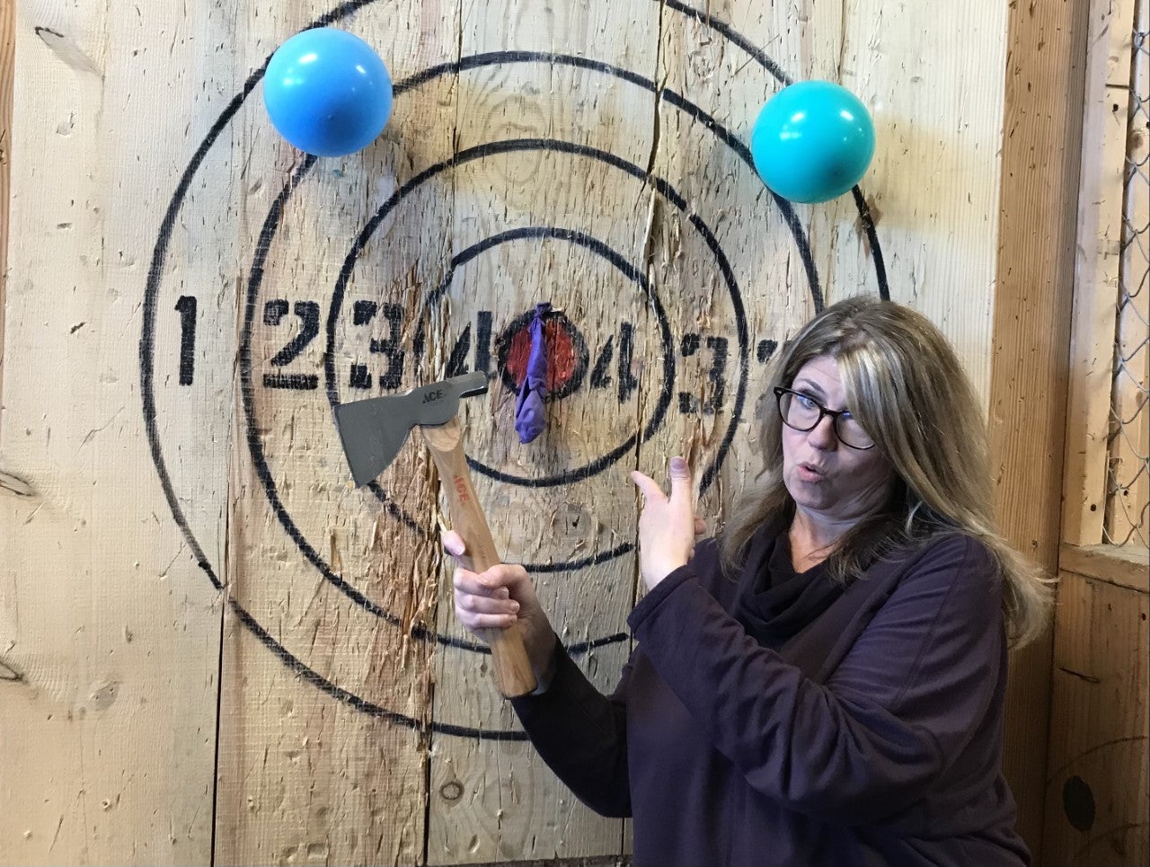 Debbie Axe Throwing In Myrtle Beach