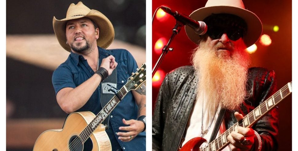 Jason Aldean Spotted In The Studio With ZZ Top's Billy Gibbons