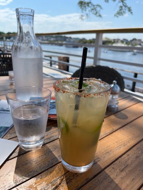 drink on a table at Big Chill Island House in North Myrtle Beach