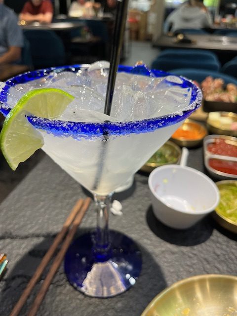 margarita at Lava Korean Steakhouse in North Myrtle Beach, New Korean Steakhouse South Carolina recently opened