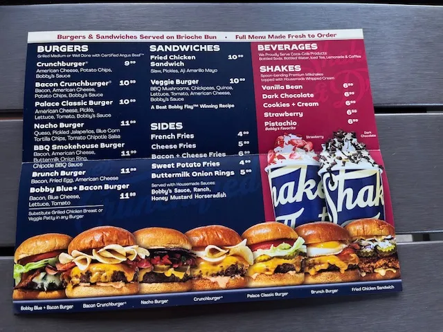 Menu Descriptions from Bobby's Burgers In SouthPark